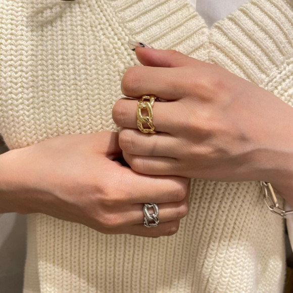 フラット デザイン チェーン リング