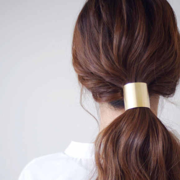 メタル ワイド ポニーフック / ヘアカフ 