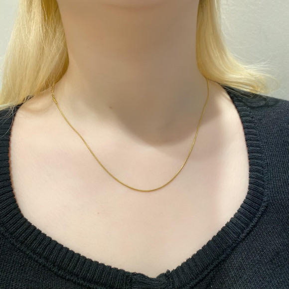 [Metal Allergy] Simple Snake chain necklace/Surge Carsten necklace