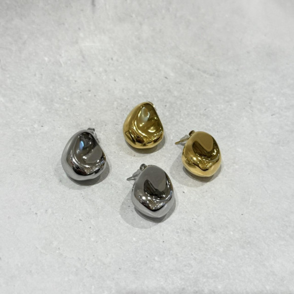 【金属アレルギー対応】ボリューム ドロップ ピアス/サージカルステンレス