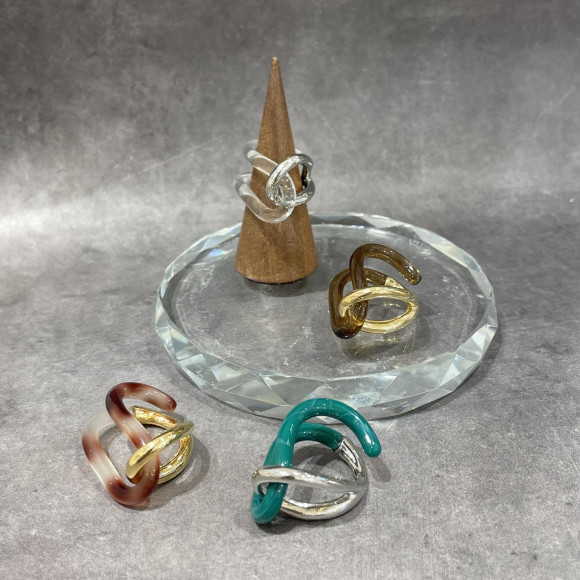 アクリル メタル ニュアンスリング