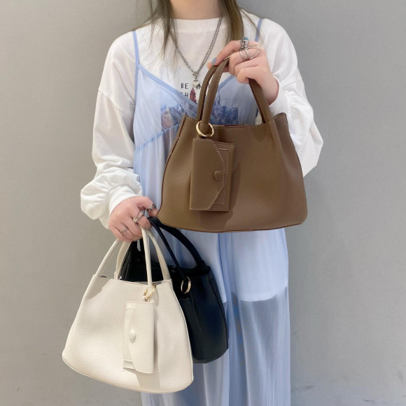 2WAY shoulder bag with pouch