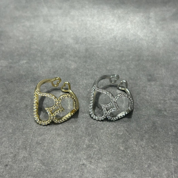 〈ring〉　Double heart bijouring