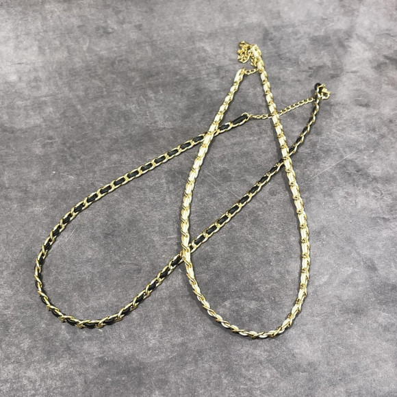 [การรองรับโรคภูมิแพ้โลหะ] สแตนเลสเลเซอร์โลหะโซ่สร้อยคอ / ผ้าขนสัตว์ Cal