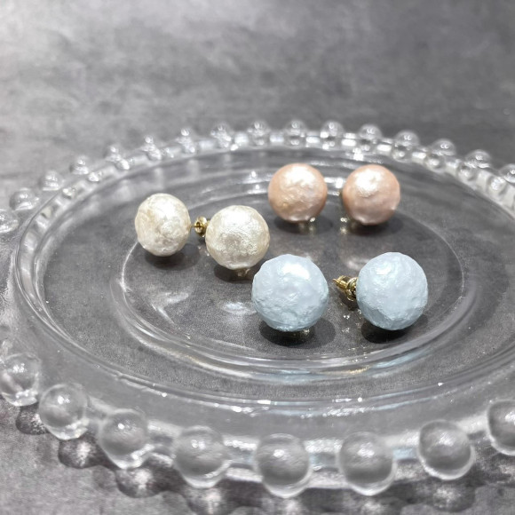 ต่างหูคอตตอนไข่มุก