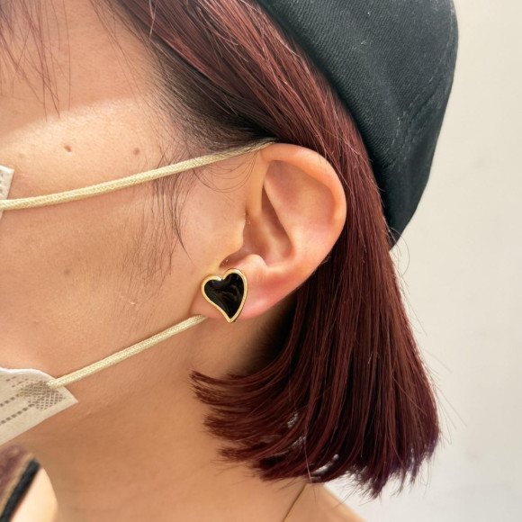 ต่างหูรูปหัวใจความคิด