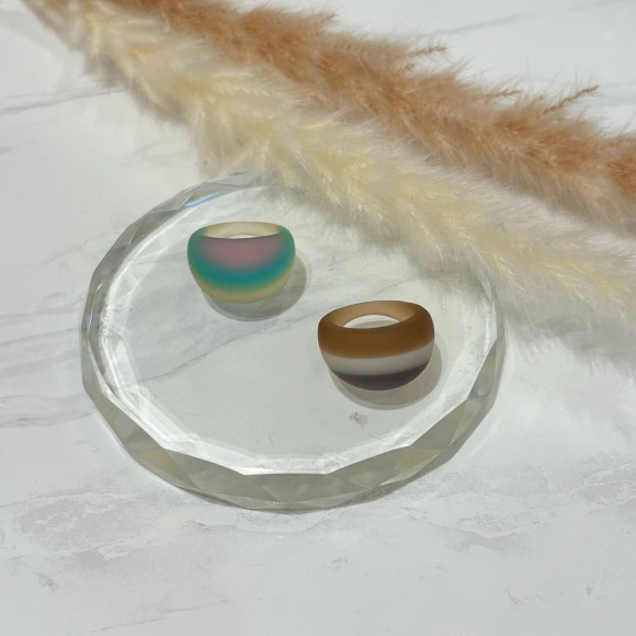 グラデーションアクリルリング