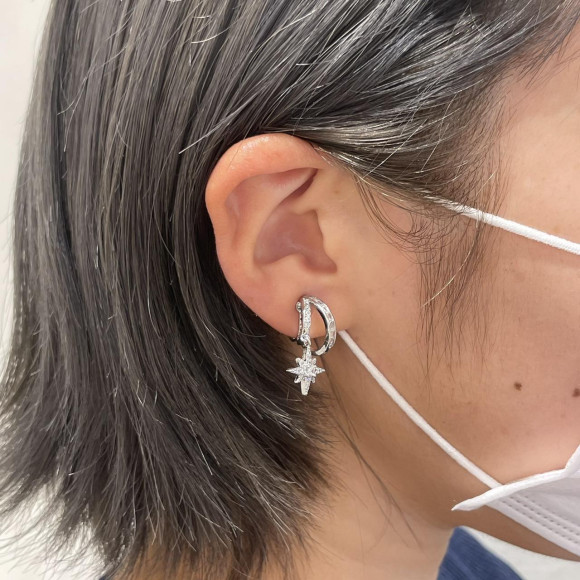 Star motif Bijue earrings