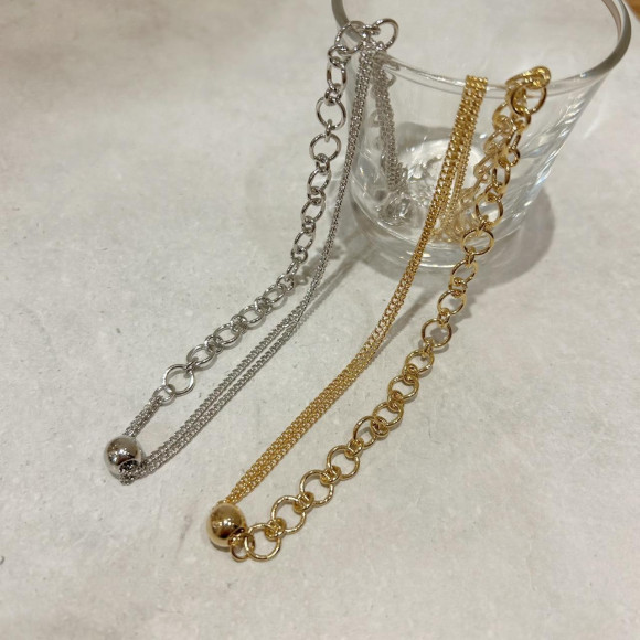 二種チェーン　ネックレス
