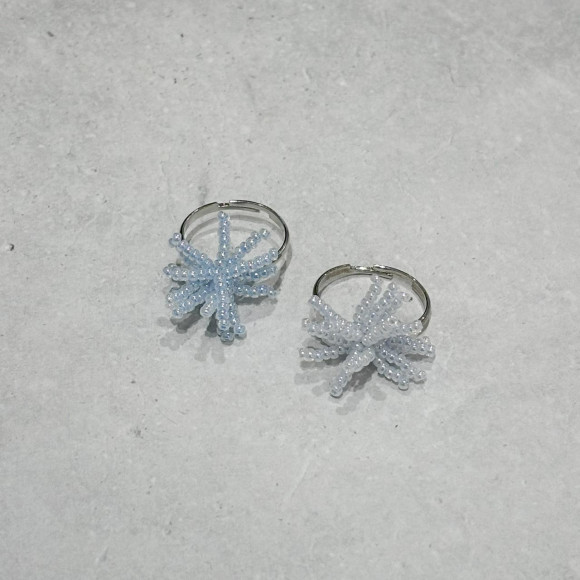 フラワービーズリング