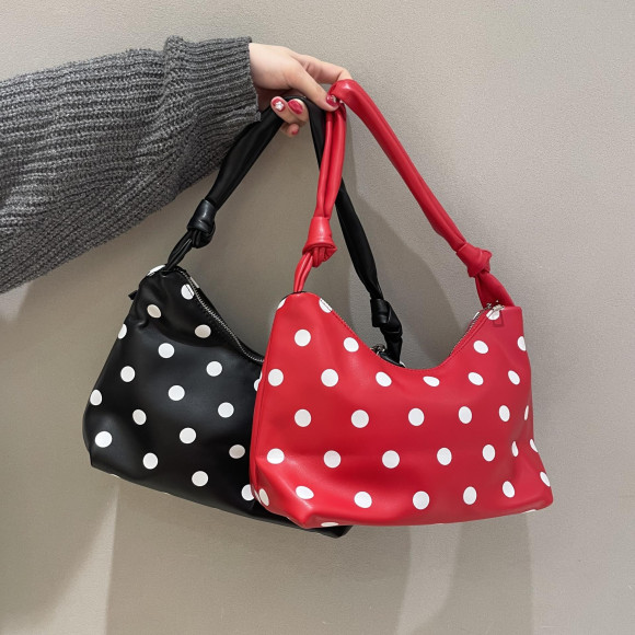 ドット柄ミニバッグ