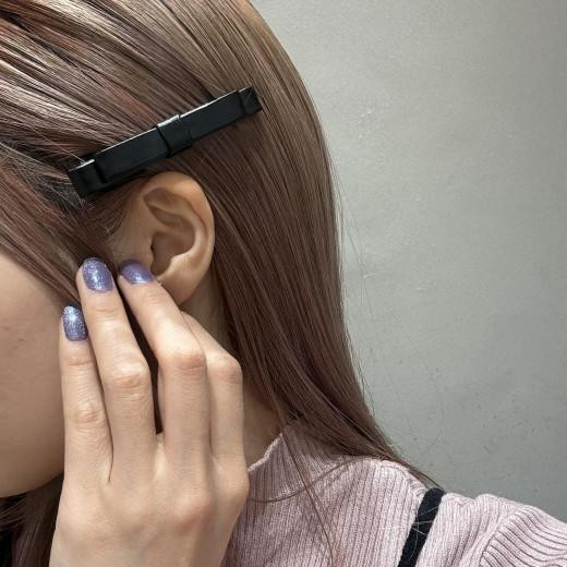 リボンヘアクリップ