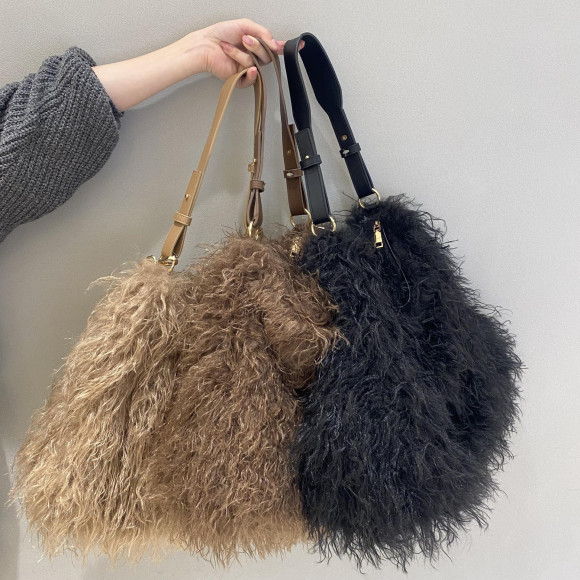 2WAYショルダーファーバッグ