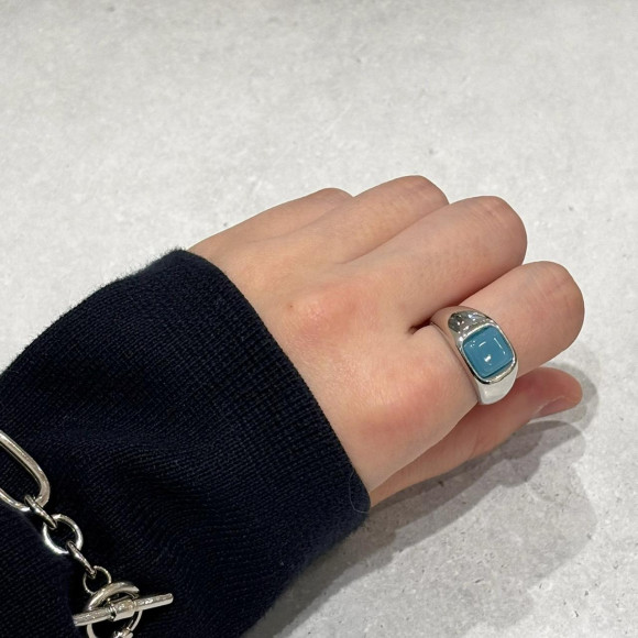 スクエア型　ストーンリング