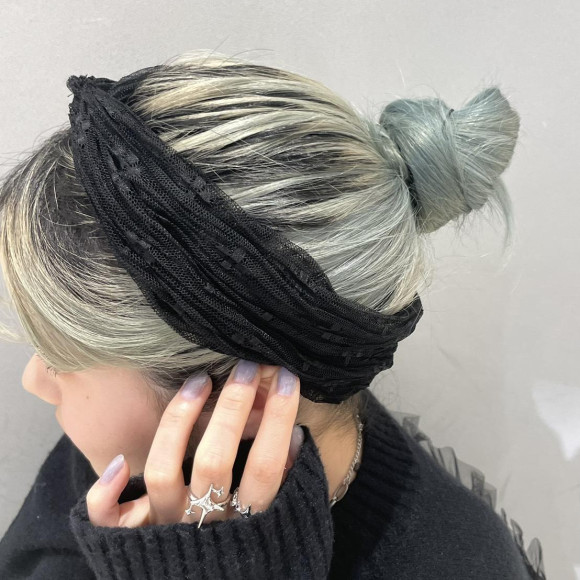 総レース ヘアターバン