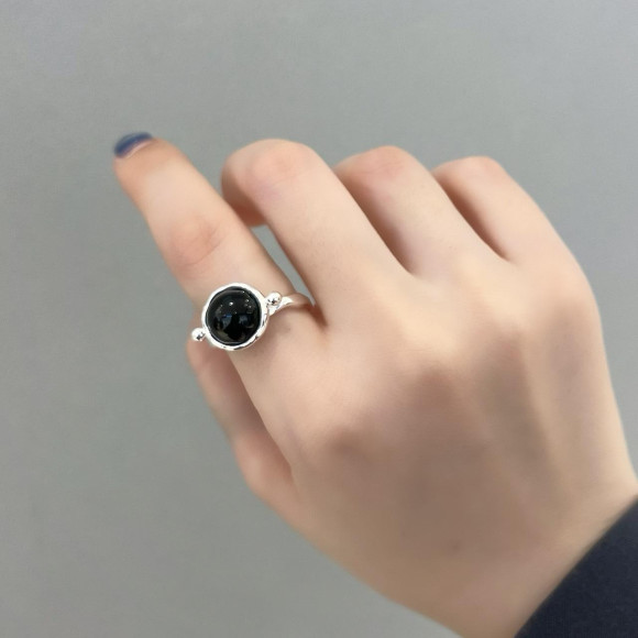 ワンポイントストーンリング