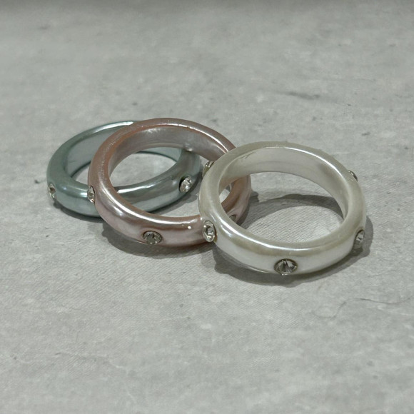 パールアクリルリング