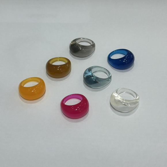 カラーアクリルリング