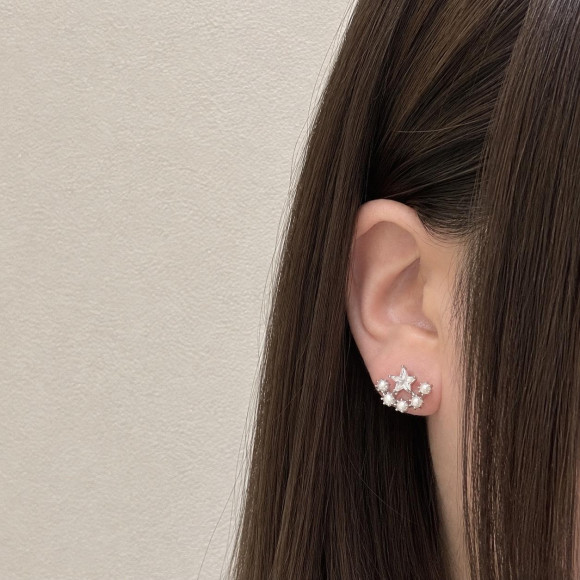 スターパールビジューピアス