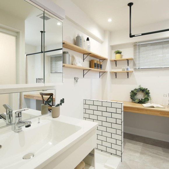 統一感のある水回り