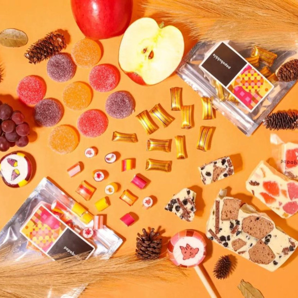 秋の果物やスイーツの味覚満載