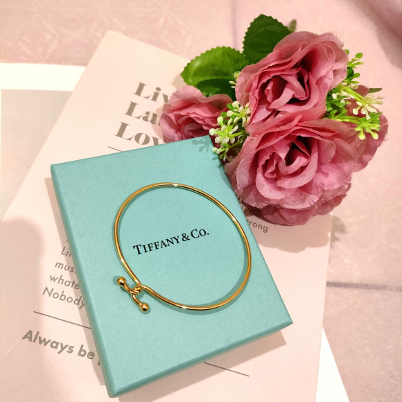 腕元が華やかでシンプルな印象のTiffany & Coダブルフック