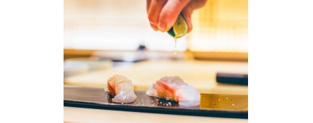 宮城の魚と赤酢のお寿司　魚が肴