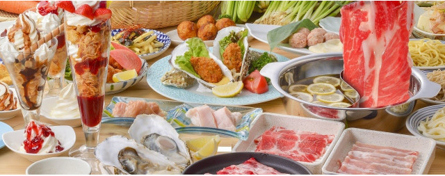 しゃぶしゃぶ食べ放題 かも ぎゅう とん