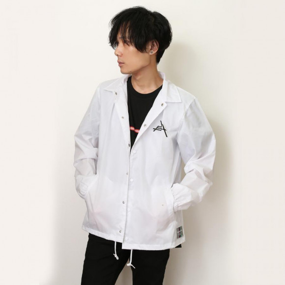 EVANGELION Solid Line Logo Nylon Jacket (ホワイト)（RADIO EVA