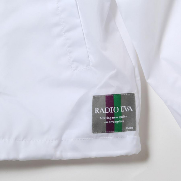 EVANGELION Solid Line Logo Nylon Jacket (ホワイト)（RADIO EVA