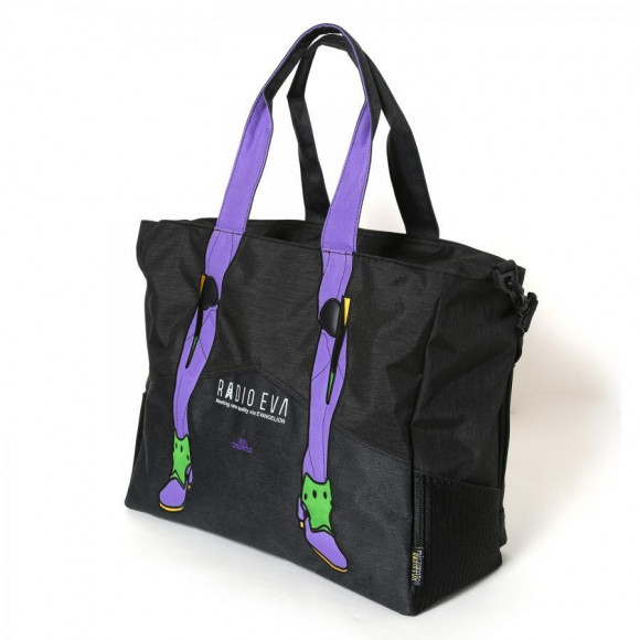 EVANGELION Bicolor 2way Tote by mis zapatos (black (first issue