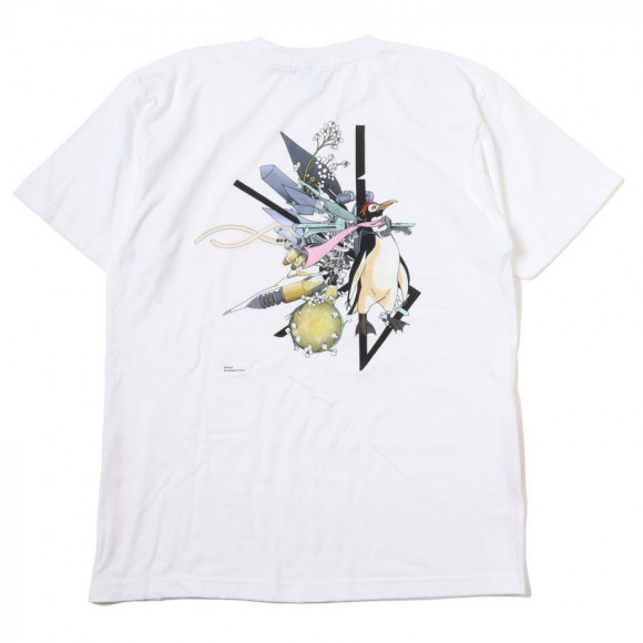 Abstract EVANGELION T-Shirt β（KENTA KAKIKAWA）（WHITE（EVA-08）） エヴァンゲリオン公式アパレルブランド【RADIO EVA Online Store】