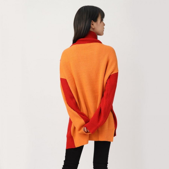 EVANGELION Panel Turtleneck Knit (RED(ASUKA))（RADIO EVA STORE