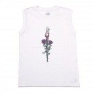 Longinus Rose Sleeveless T-shirt (WHITE(COLOR))【6月下旬お届け予定】