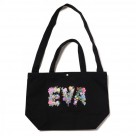 EVA Jewel & Flower 2way Tote Bag (BLACK(COLOR))【6月下旬お届け予定】