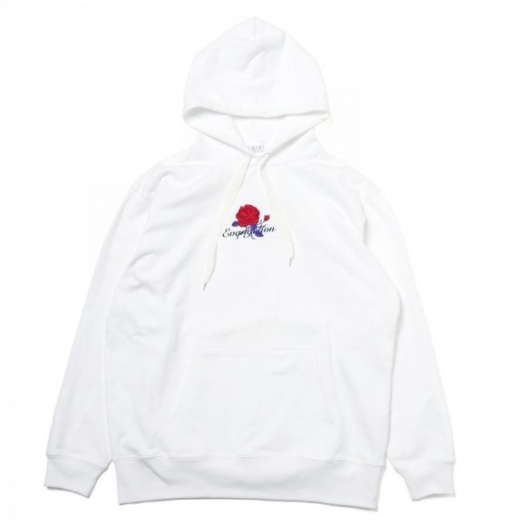 EVA-01 Flower Embroidery Parka (WHITE(초호기 각성 로즈))【4월 중순 신고】