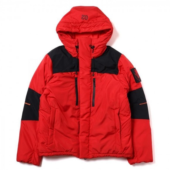 EVANGELION 2TONE DOWN JACKET (RED(EVA-02))【11월 중순 전달 예정】