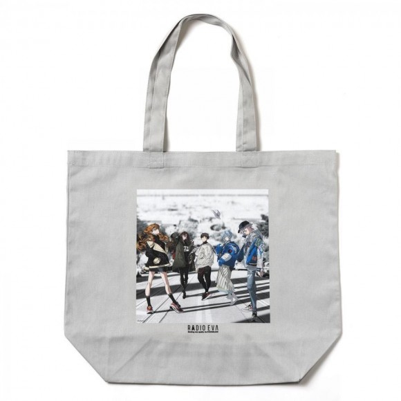 RADIO EVA Illustration Tote Bag α(Mai Yoneyama) (LIGHT GRAY(COLOR))