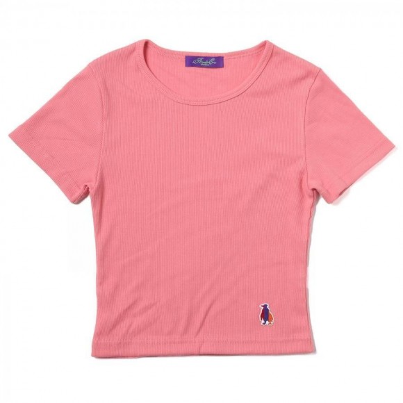 Rib Crop T-Shirt(PINK)【7月下旬送到】