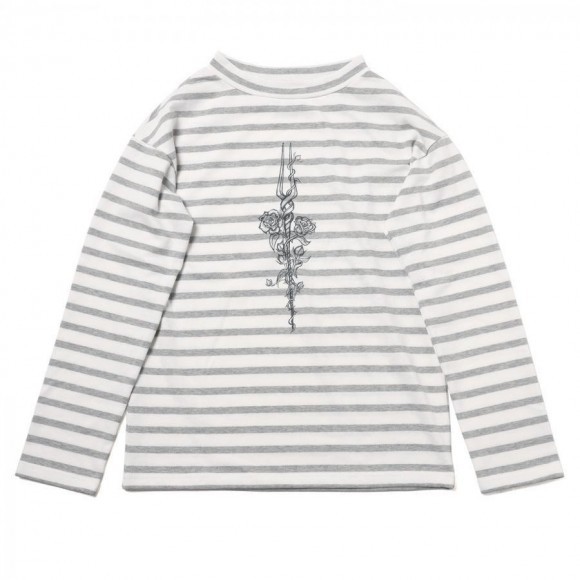 Longinus Rose Long Sleeve T-Shirt (BORDER(MONO))【9월 초순 신고 예정】