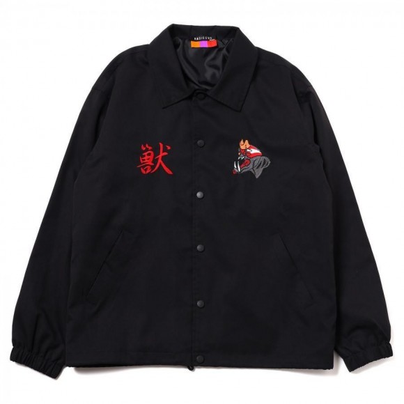 THE BEAST EMBROIDERY COACH JACKET(BLACK(COLOR))【预定9月中旬送达】