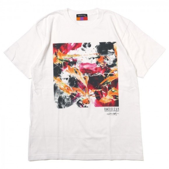 EVANGELION Painting T-Shirt by Cigarette-burns (WHITE(EVA-02))