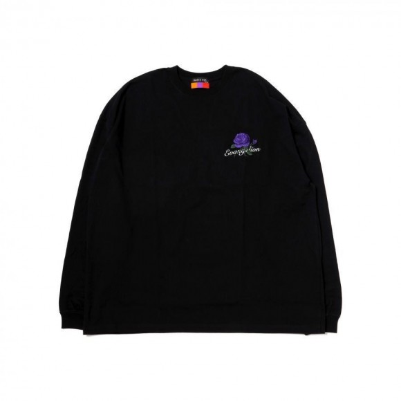 【11月18日11点开始销售】EVANGELION Flower Embroidery Cutsew（BLACK(RADIO EVA STORE@SHIBUYA LIMITED)）