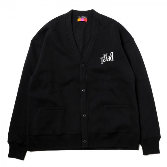 THE BEAST Sweat Cardigan (BLACK)