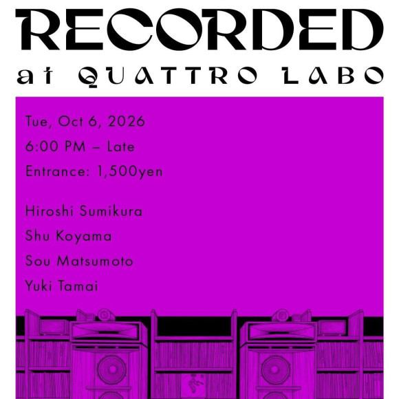 Listening Party『RECORDED』開催決定！
