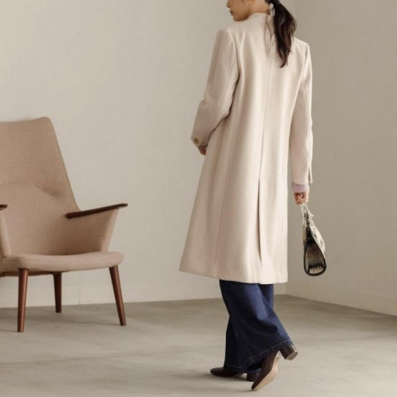 ADAM ET ROPE' アダムエロペ カシミヤ混Ｖネックノーカラーコート 楽天市場】カシミヤ混Vネックノーカラーコート ADAM ET ROPE