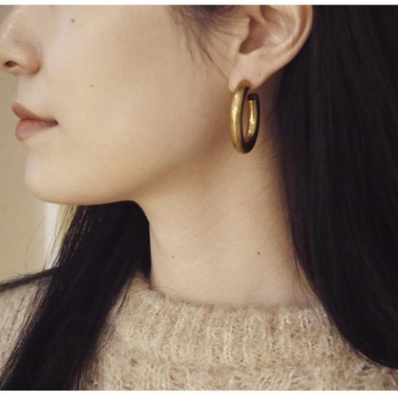 独特の素材 Laura Lombardi GRECA EARRINGS(ピアス) ピアス(両耳用