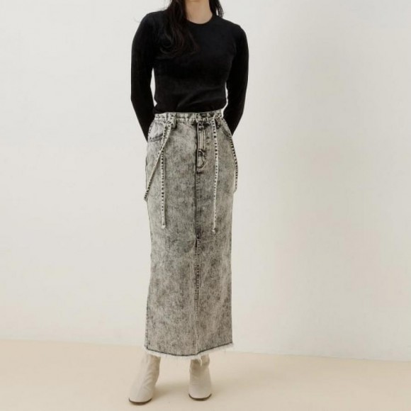 ベースレンジ　アダムエロペ別注　OMO Long Tee シルバー色 BASERANGE for ADAM ET ROPÉ ベースレンジ フォー アダム エ