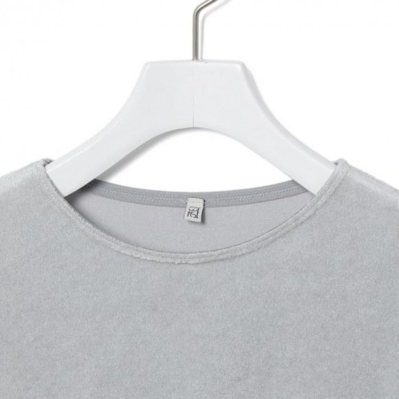 ベースレンジ　アダムエロペ別注　OMO Long Tee シルバー色 BASERANGE for ADAM ET ROPÉ ベースレンジ フォー アダム エ