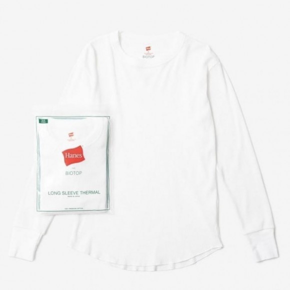 【Hanes for BIOTOP】비오토프 별주 헤인즈 LONG SLEEVE THERMAL